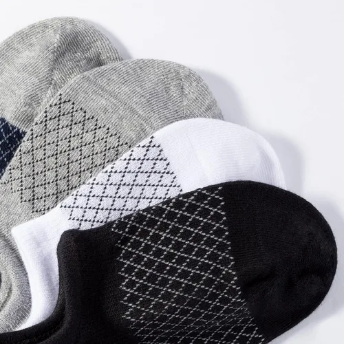 Miniatura 4 de IDEGG - Calcetines invisibles para hombre de corte bajo, calcetines cortos de tobillo para hombres, calcetines deportivos casuales con agarre