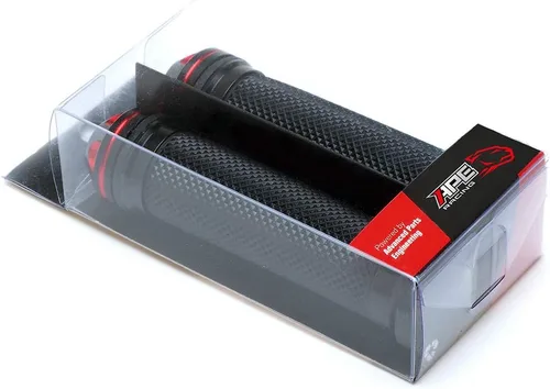 Miniatura 7 de Empuñaduras de mano para motocicleta de 7/8 pulgadas – Universal Gel Rubber CNC Billet Aluminio Manillar Grip con extremo de barra para manillar