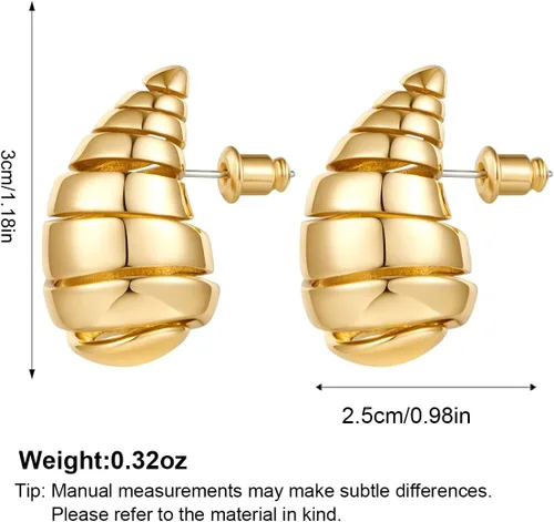 Miniatura 6 de Long Waterdrop Earrings for Women Gold Droplet Hoop Dangle Earrings Fashion Jewelry for Women Girls