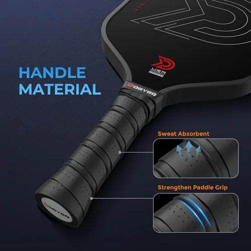 Miniatura 6 de DGYGQ Pickleball Paddles, T700SC Power Carbon Fiber Pickleball Paddle with Polypropylene Honeycomb Core, Increased Power for Ultimate Spin &