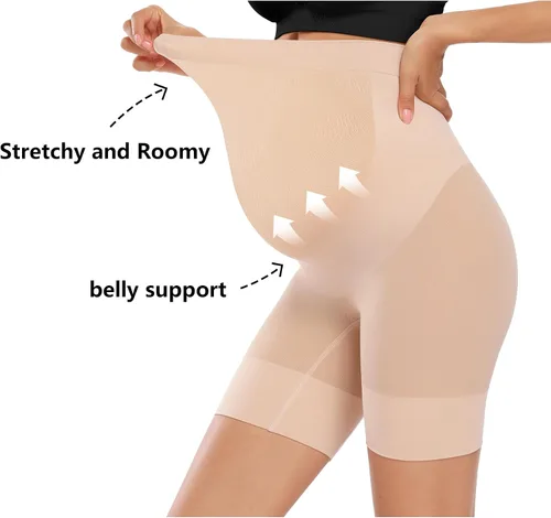 Miniatura 5 de Ropa moldeadora de maternidad de alta calidad "Baby Bump", ropa interior de embarazo de cintura alta a medio muslo que evita rozaduras, soporte