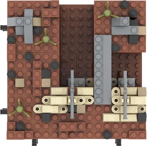 Miniatura 4 de WW2 Battlefield - Juego de bloques militares de esquina derecha (200 piezas) para construir libremente escenas de batalla