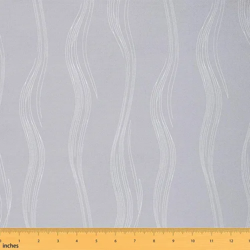 Miniatura 7 de The Yard - Tela geométrica y blanca de The Yard para niños, tela abstracta decorativa, impermeable, para exteriores, niños, niñas, adultos, a rayas