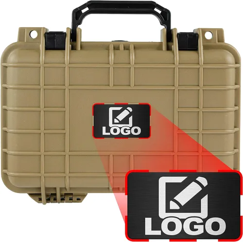 Miniatura 9 de Eylar Caja rígida para equipo de protección y cámara con placa de logotipo personalizada, caja seca impermeable con espuma de 11.6 pulgadas, 8.3
