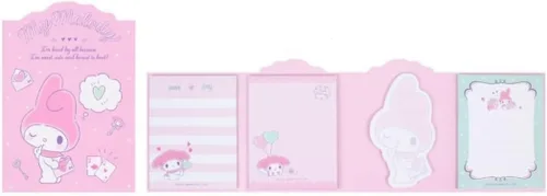 Miniatura 4 de Cute Melody - Bloc de notas adhesivas autoadhesivas con 4 diseños x 20 hojas, 80 hojas en total, el diseño puede variar (A)