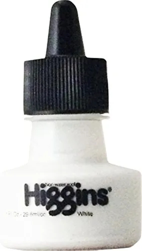 Miniatura 13 de Higgins Tinta de dibujo pigmentada, negra, botella de 1 onza (44021)