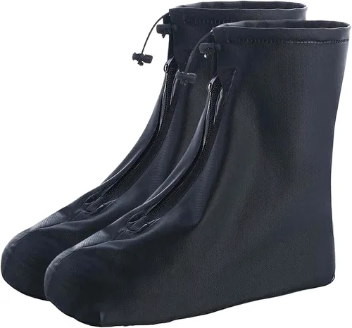 Miniatura 13 de Fundas impermeables para botas de lluvia, con control de arena, antideslizantes, suela de goma de PVC, reutilizables, botas de lluvia y nieve