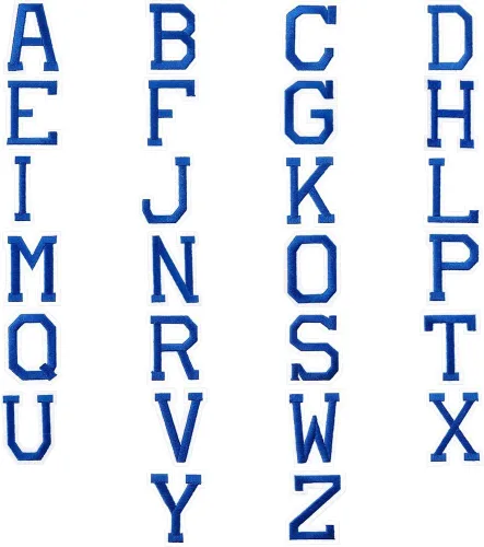 Miniatura 8 de Locomo - Parche para planchar con letras individuales del alfabeto, parche bordado de la A a la Z, insignia de nombre, adorno de apliques para Rojo