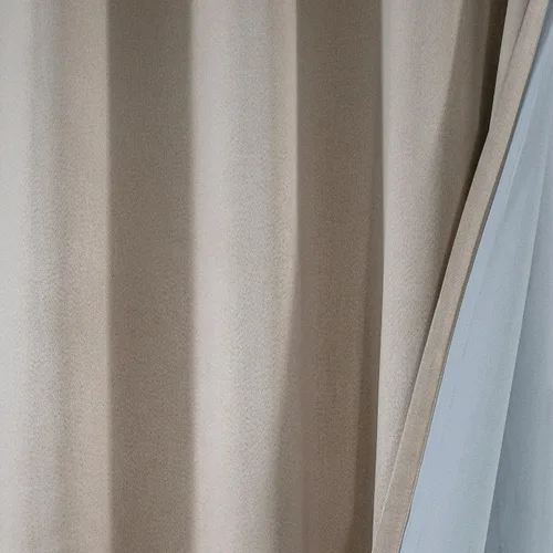 Miniatura 6 de LUXE WEAVERS Eco Collection - Par de paneles de ventana, color crema, 100% opacas, 63 pulgadas de largo