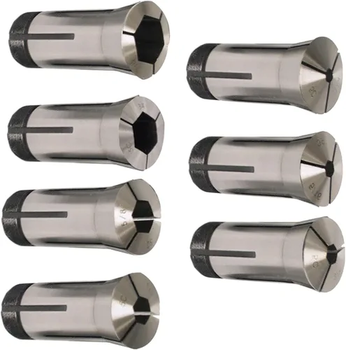 Miniatura 5 de Juego de pinzas 5C Hexagonal Agujero Collet 1/4-7/8 Pulgadas para Mecanizado Torneado 7 Pcs