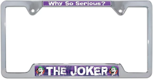 Miniatura 9 de Elektroplate - Marco de matrícula de Batman Joker cromado (marco completo)
