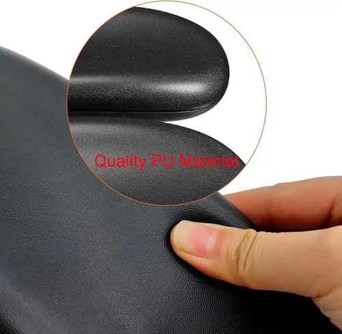 Miniatura 4 de Almohadillas de repuesto para reposabrazos de silla de oficina, con forma ovalada, piezas para silla de oficina, reposabrazos para silla