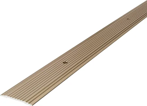 Miniatura 8 de M-D Building Products 79012 - Carpeta de costuras de aluminio de latón satinado de 1-1/4 pulgadas x 36 pulgadas con clavos de rosca
