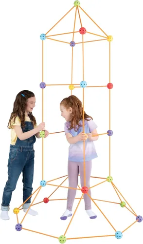 Miniatura 4 de Crazy Forts Everest Toys Multicolor - Juego de construcción de fuerte de 69 piezas - Juguetes STEM para construir en interiores o exteriores