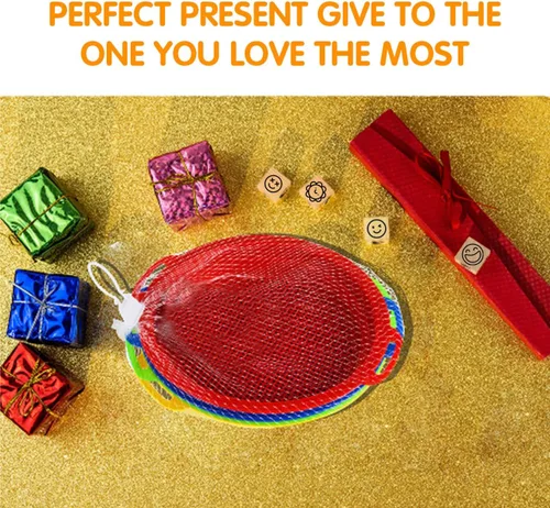 Miniatura 5 de Tamices de arena para juguetes de arena para la playa (rojo, azul, amarillo y verde) juego completo de regalo, paquete de 4 (8.75 x 9.75 pulgadas)