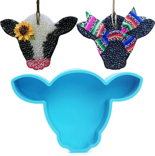 Molde de jabón de silicona, molde grande de vaca para automóvil, freshie, calavera, toro, para fiesta de jabón hecho a mano, para fiesta en casa,