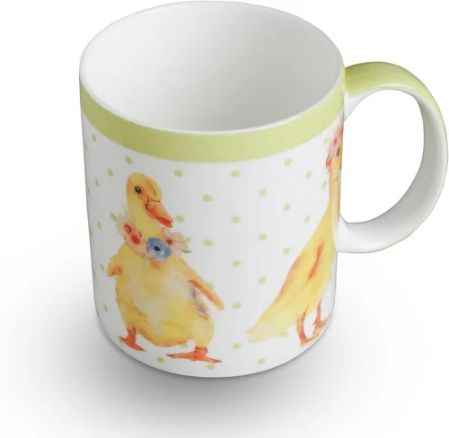 Miniatura 164 de Maison d' Hermine Taza de café con asas, tazas de porcelana fina de hueso, paquete de dos tazas de té para bebidas calientes, capuchino, latte, 015