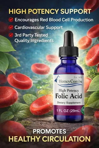 Miniatura 5 de Gotas de vitamina B9 (ácido fólico) – Gotas de folato líquido de vitamina B para apoyar las células sanguíneas, la función cerebral y el hígado
