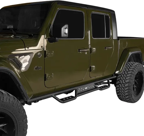 Miniatura 2 de Gladiator - Estribo Nerf Bar lateral compatible con Jeep Gladiator 2020-2026 JT, accesorios todoterreno (se venden como par)