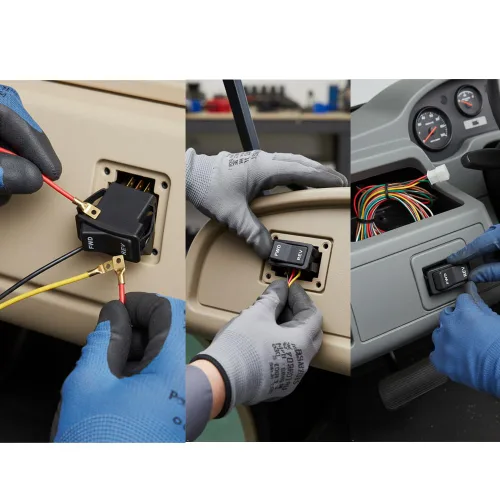 Miniatura 5 de Conjunto de interruptor basculante de marcha atrás para carrito de golf compatible con EZGO TXT 2003 en adelante PDS, reemplaza OEM 74323G01