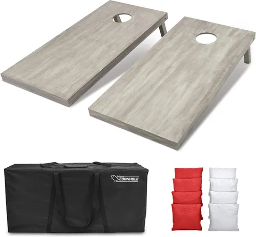Miniatura 40 de GoSports Juego de tablas de cornhole de madera de tamaño reglamentario de 4 x 2 pies, incluye funda de transporte y bolsas de frijoles
