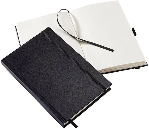 Miniatura 7 de KINGART Juego de cuaderno de bocetos de tapa dura, 5.5 x 8.5 pulgadas, paquete de 2, 80 hojas cada una (70 libras / 3.88 oz/m²), cuadernos negros