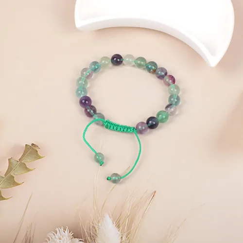 Miniatura 72 de AD Beads Pulseras de piedras preciosas unisex de 0.315 pulgadas (0.315 in), macramé curativo ajustable de 7 a 9 pulgadas Usa esta pulsera