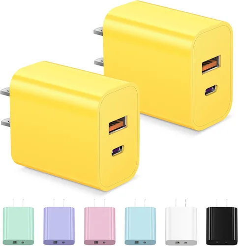 Miniatura 12 de Bloque de Cargador USB C, Bloque de Cargador iPhone 17 Carga Rápida Adaptador de Corriente PD Puerto Dual para iPhone 17/17 Air/17 Pro/17 Pro