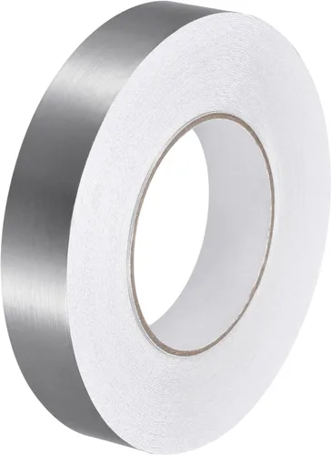 Miniatura 30 de uxcell Adhesivo autoadhesivo de aluminio de 1.18 pulgadas x 164 pies, tira de cinta adhesiva impermeable para pared, gabinete, cocina
