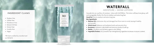 Miniatura 4 de R+Co WATERFALL Moisture + Shine Lotion – Lightweight Hydration & Frizz Control, Softens & Adds Shine, All Hair Types