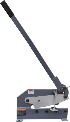KAKA INDUSTRIAL Cizalla manual de metal HS-12, máquina de corte sin garganta de 12 pulgadas para chapa, acero y barras redondas, herramienta