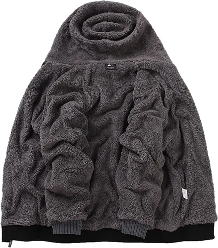 Miniatura 18 de GEEK LIGHTING Sudadera con capucha y cremallera para hombre, forro polar, chaqueta gruesa con capucha para invierno, cálida sudadera atlética