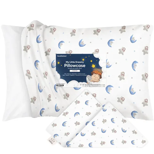 Miniatura 12 de KeaBabies Funda de almohada para niños pequeños de 13 x 18 pulgadas, funda de almohada de algodón orgánico para niños, niñas, funda de algodón suave