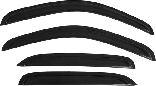Miniatura 2 de IKON MOTORSPORTS - Visera de ventana compatible con Chevy Tahoe GMC Yukon 2007-2014, estilo delgado, acrílico, ahumado, 4 unidades, protección