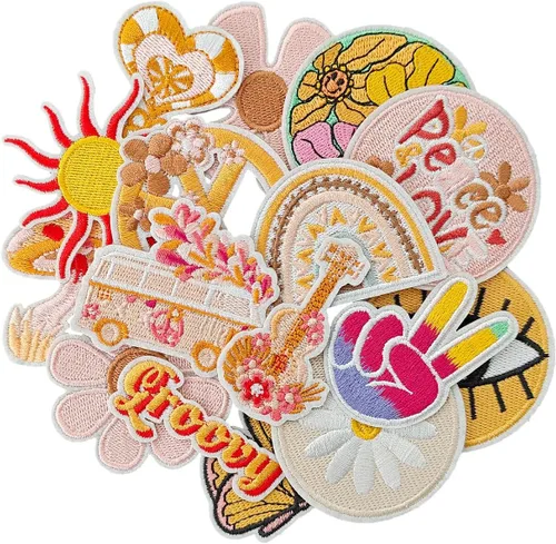 Miniatura 20 de 12 Piezas de parches para planchar de Halloween, parches bordados para coser o planchar para sombreros, ropa, jeans, pantalones, chaquetas, mochilas