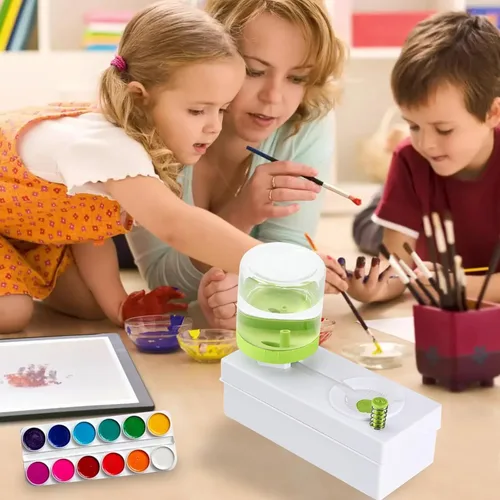 Miniatura 6 de Enjuagador de Pinceles Limpiador de Pintura con Agua, Dispensador Enjuagador de Pinceles de Pintura, Limpiador de Pinceles Multifuncional