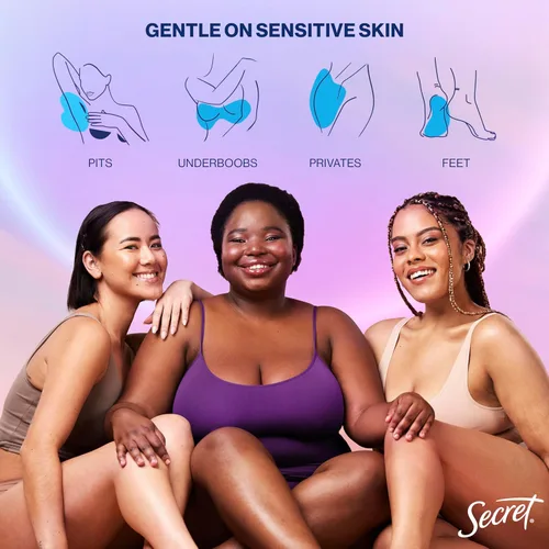 Miniatura 9 de Secret Desodorante para Todo el Cuerpo en Barra de Secado Rápido + Absorbe el Sudor para Mujeres, Ingredientes Naturalmente Derivados, Aroma