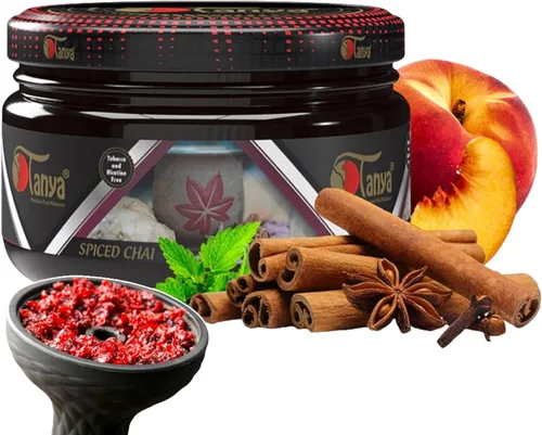 Miniatura 31 de Mezcla de sabores de shisha hookah 100% sin nicotina y tabaco, sabores orgánicos de shisha deliciosos sabores de frutas (Paris Romantic)