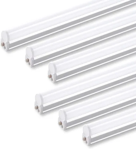 Miniatura 14 de Barrina T5 - Luz LED para tienda de 4 pies, 2 cables de alimentación de 6500 K, blanco súper brillante, 2200 lm, 20 W, lámpara de techo comercial