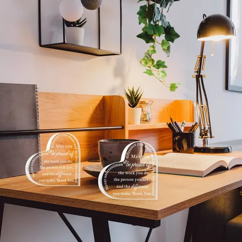 Miniatura 4 de Geelin 12 piezas de regalo de agradecimiento para profesores, agradecimiento por el texto en inglés "Thank You May You Be Proud Coworker Employeee