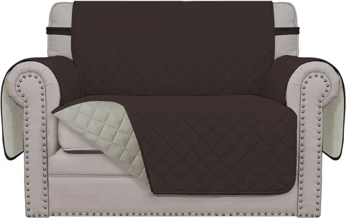 Miniatura 140 de Easy-Going - Funda para sofá, futón y sillón sin reposabrazos, reversible, resistente al agua, para mascotas y niños (azul oscuro/azul claro)