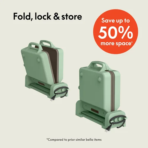 Miniatura 2 de Bella Plancha de cerámica plegable Fold-n-Store de doble temperatura de 10" x 20", utensilios de cocina que se adaptan a cualquier lugar™, Vidrio