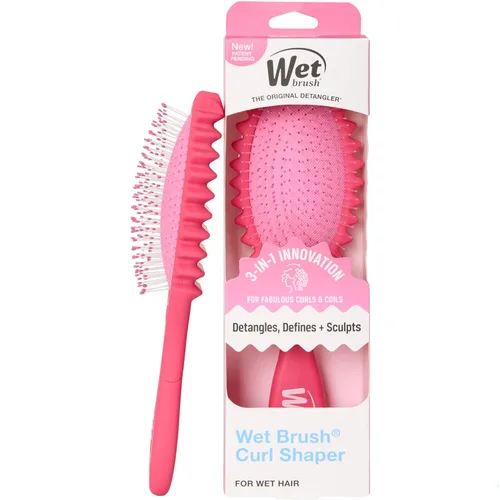 Miniatura 11 de Wet Brush Cepillo desenredante para rizos, negro, definición de rizos para tipos de cabello rizado y enrollado, cerdas IntelliFlex desenredan