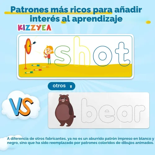 Miniatura 2 de Juguetes educativos de aprendizaje para niños y niñas de 2, 3, 4, 5, 6 años, juego de letras a juego con tarjetas del alfabeto para niños, juguete