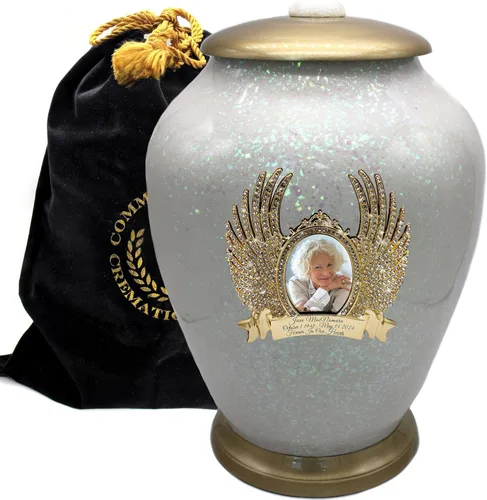Miniatura 17 de Commemorative Cremation Urns for Human Ashes Adulto Hombre y Mujer – Urnas de cremación personalizadas decorativas bellamente hechas a mano