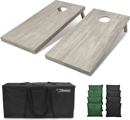 Miniatura 76 de GoSports Juego de tablas de cornhole de madera de tamaño reglamentario de 4 x 2 pies, incluye funda de transporte y bolsas de frijoles