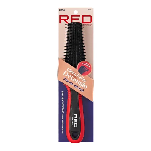Miniatura 13 de Red by Kiss Cepillo desenredante antideslizante Glide & Define con cerdas naturales de jabalí 10% para cabello natural