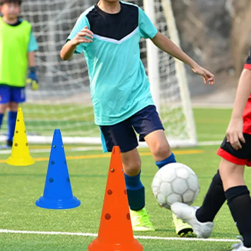 Miniatura 7 de TNZMART Conos de entrenamiento de fútbol, conos de tráfico de plástico, para entrenamiento deportivo, agilidad, marcador de conos
