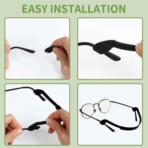 Miniatura 5 de SooGree Correas de silicona para gafas, antideslizantes, elásticas, deportivas, para niños, correas de gafas de sol para adultos