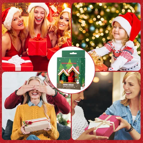 Miniatura 6 de 30 unidades de crema de manos de Navidad a granel con cajas de regalo, lociones de manos hidratantes de tamaño de viaje para rellenos de calcetines